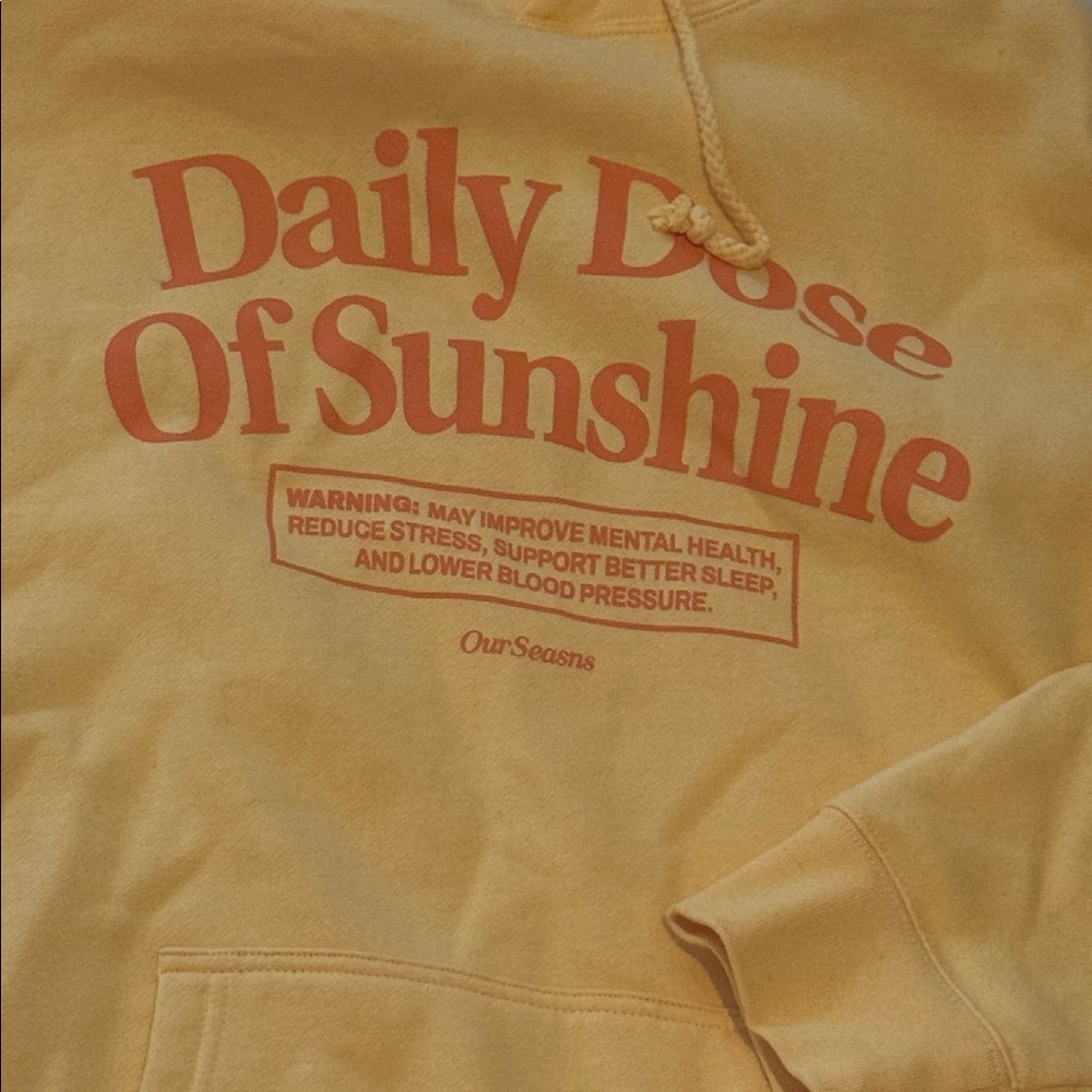 Our Seasns Daily Dose of Sunshine Hoodie Extra Large - Picture 2 of 5